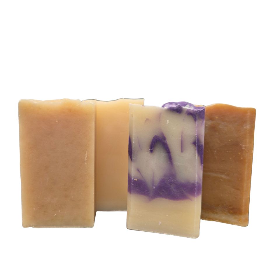 Coffrets 4 savons bergamote, lait, miel et lilas