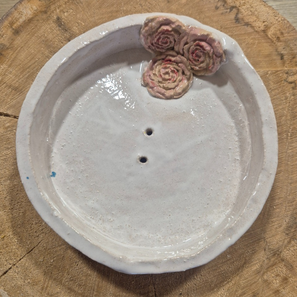 Porte savon céramique rond