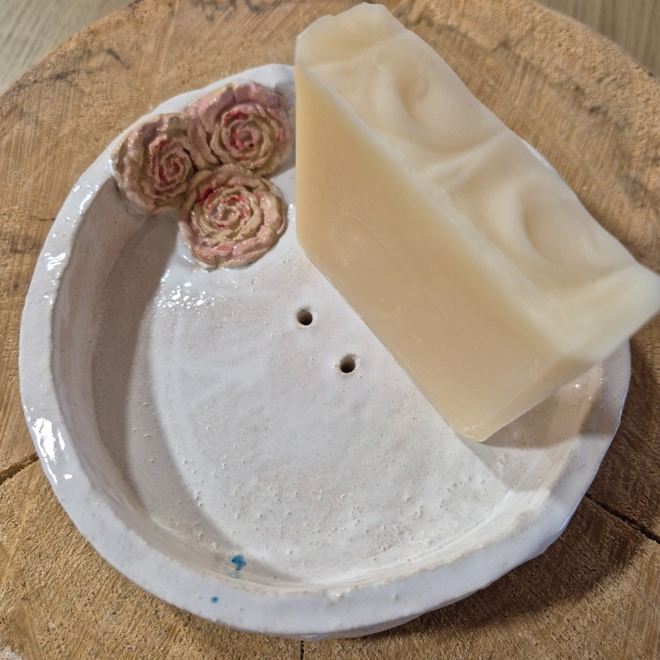 Porte savon céramique rond